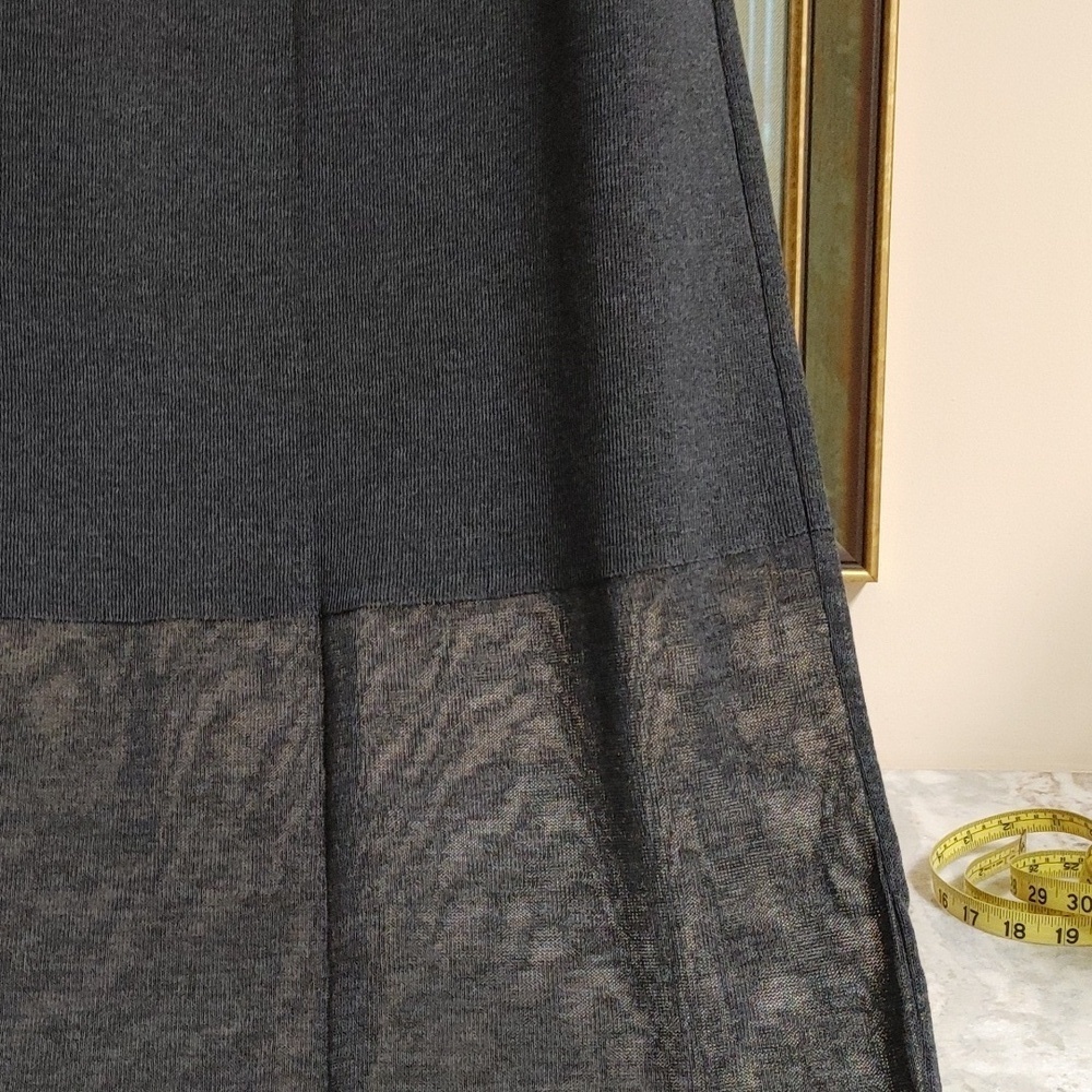 ESTEVE sitamurt Heather Grey Knit Maxi Skirt Size 44 Spain - Picture 2 of 11